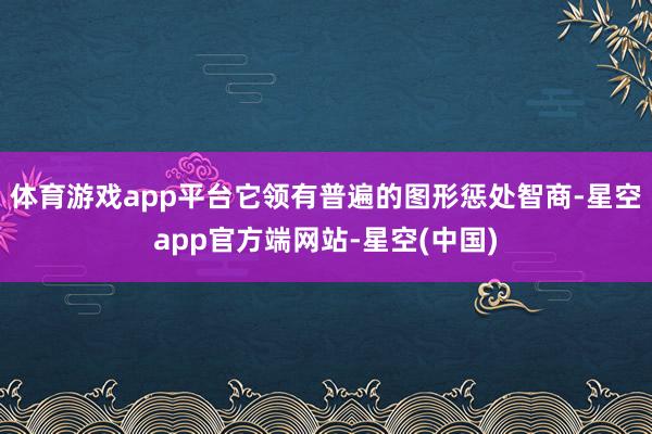 体育游戏app平台它领有普遍的图形惩处智商-星空app官方端网站-星空(中国)